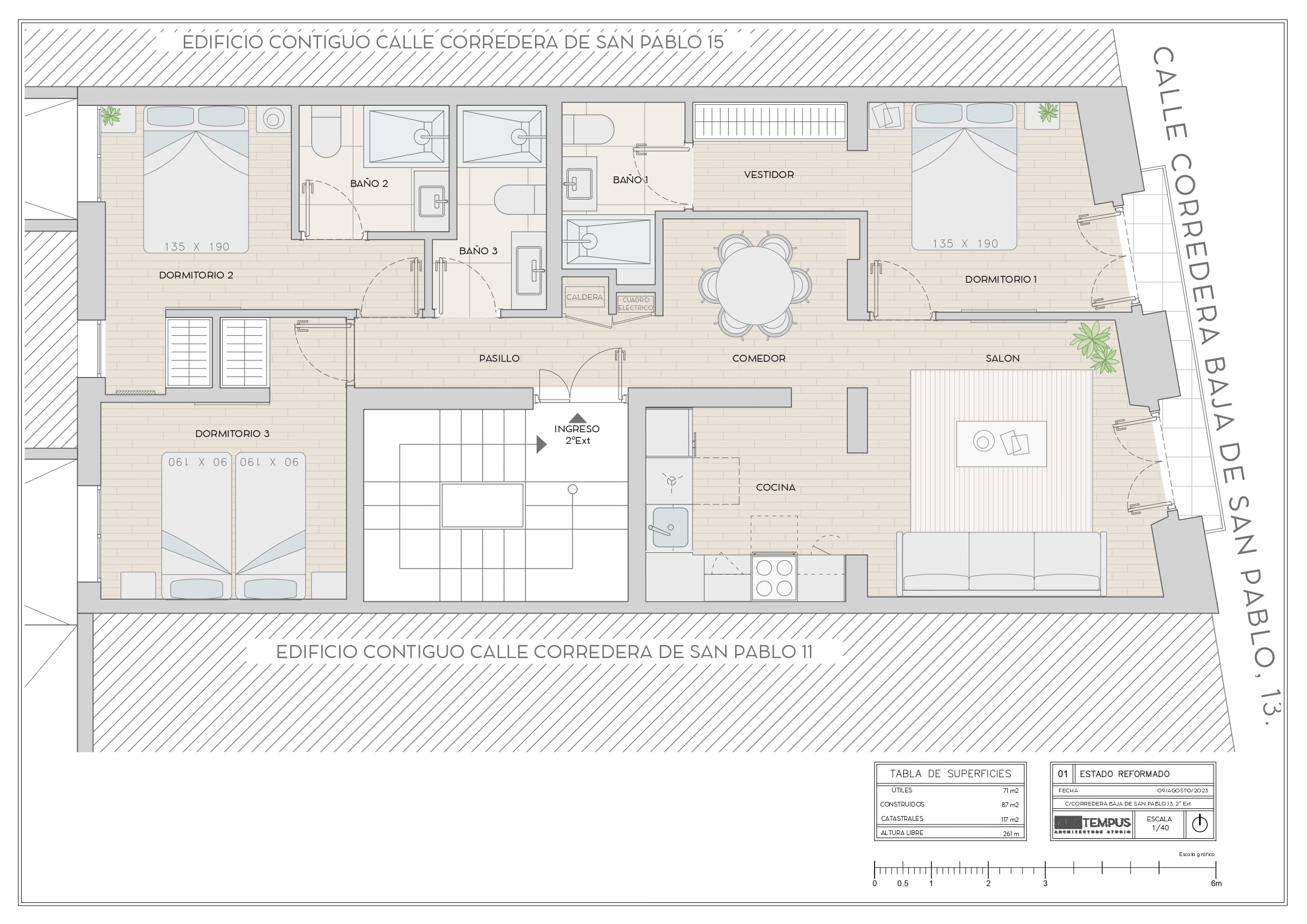 plano calle corredera baja san pablo en venta